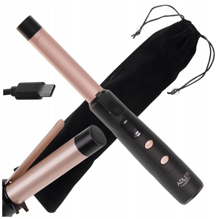 Adler, bezprzewodowa lokówka podróżna, USB