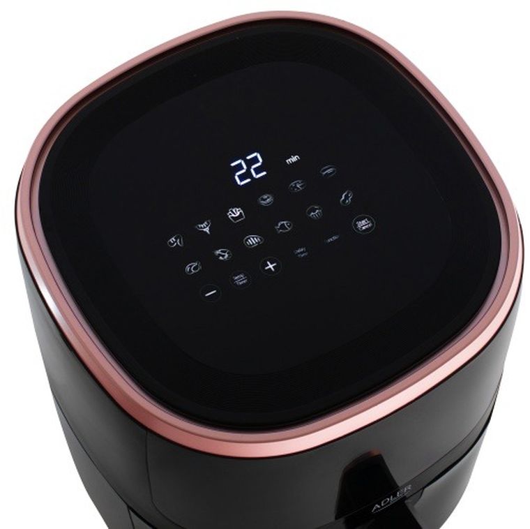 Adler, frytkownica beztłuszczowa, air fryer, LED, 12 programów, 5l