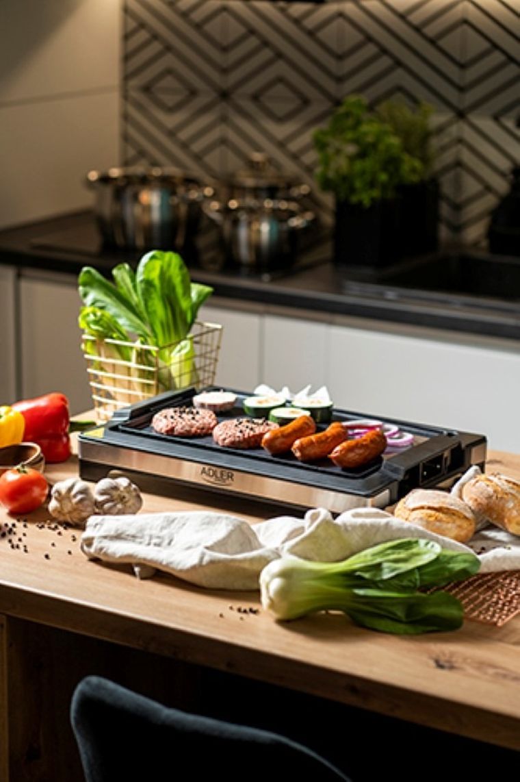 Adler, grill elektryczny, stołowy, 3000W