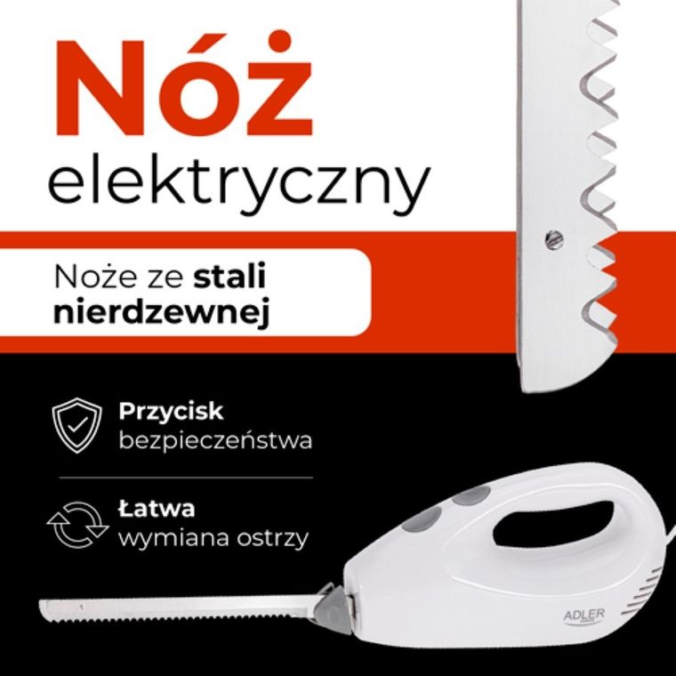 Adler, nóż elektryczny