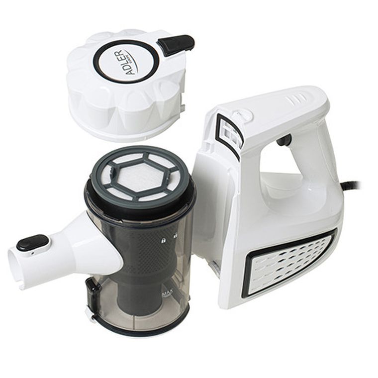 Adler, odkurzacz ręczny, biały, AD 7036W