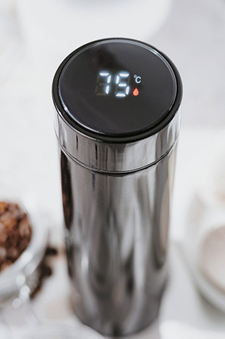 Adler, termos LED, czarny, 473 ml