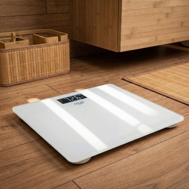 Adler, waga łazienkowa USB-C, akumulatorowa, do 180 kg
