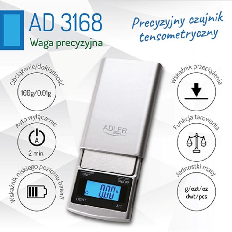 Adler, waga precyzyjna, 3168