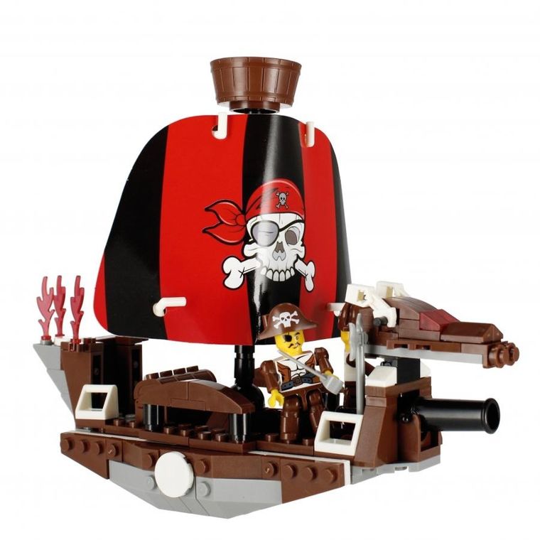 Alleblox, Pirat, klocki konstrukcyjne, 204 elementy