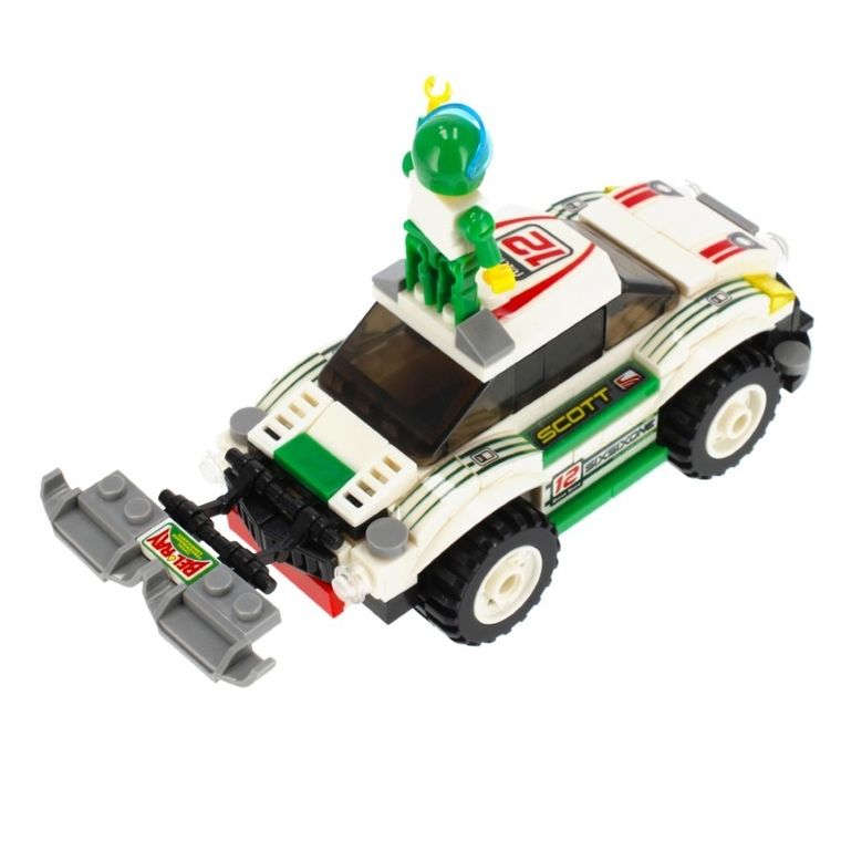 Alleblox, samochód wyścigowy, klocki konstrukcyjne, 173 elementów elementów