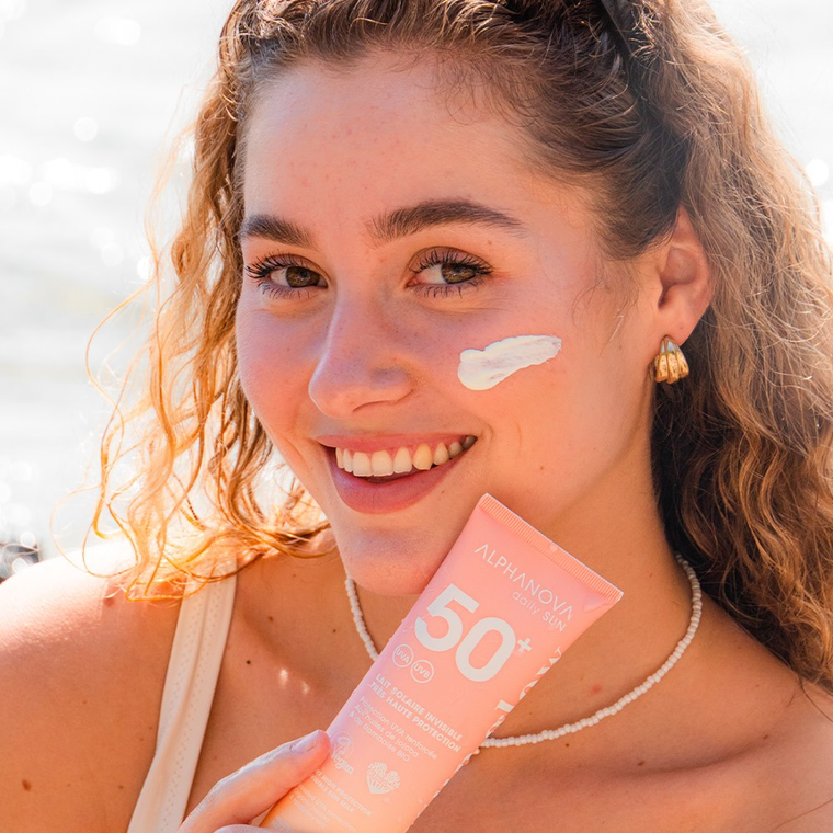 Alphanova Daily Sun, Glow, mleczko do opalania SPF50+, 150 ml