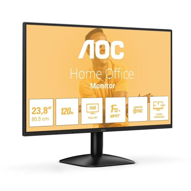 Aoc, monitor, LED, 23,8", 24B31H, 120Hz