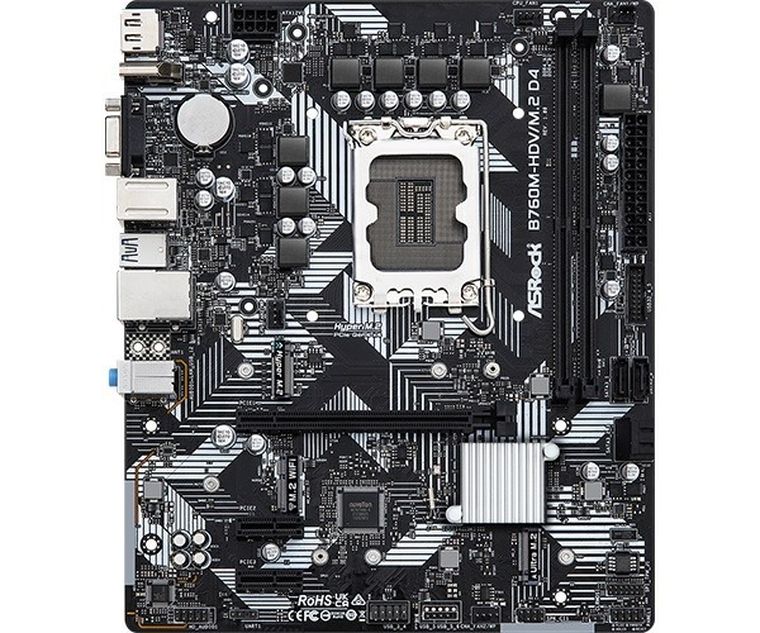 ASRock, płyta główna, B760M-HDV/M.2 D4 s1700 2DDR4 DP/HDMI mATX