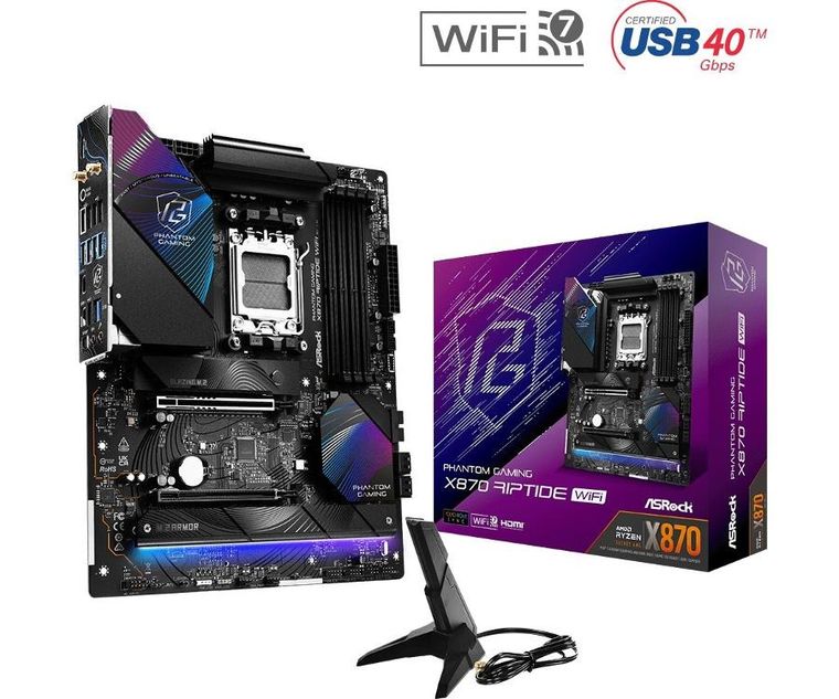 ASRock, płyta główna, X870 RIPTIDE WIFI 4DDR5 M.2 ATX