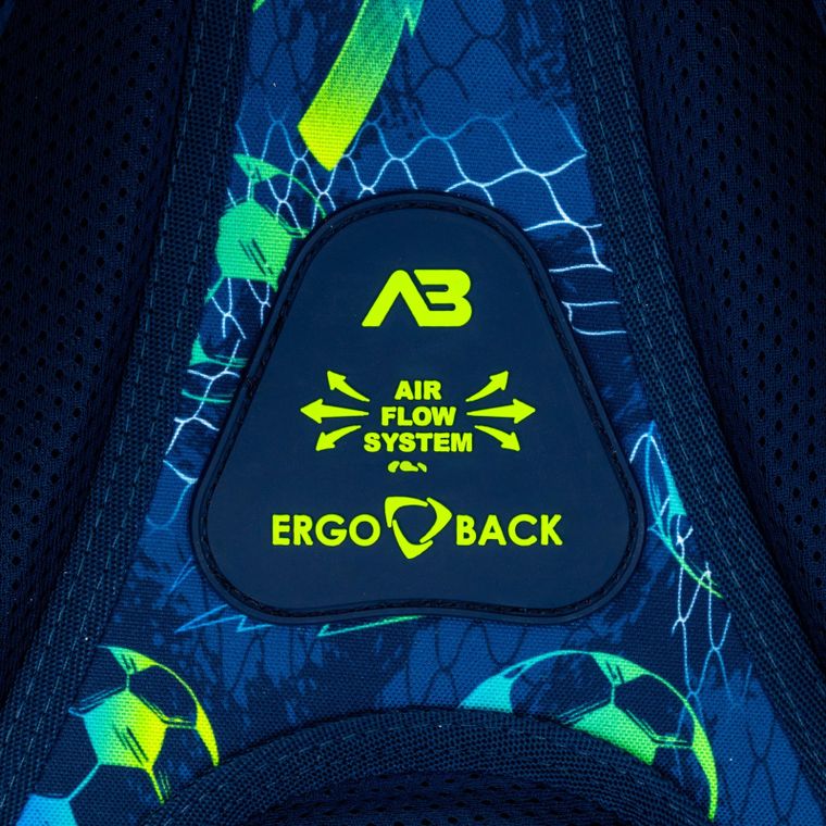 Astrabag, plecak szkolny, 3-komorowy, Football