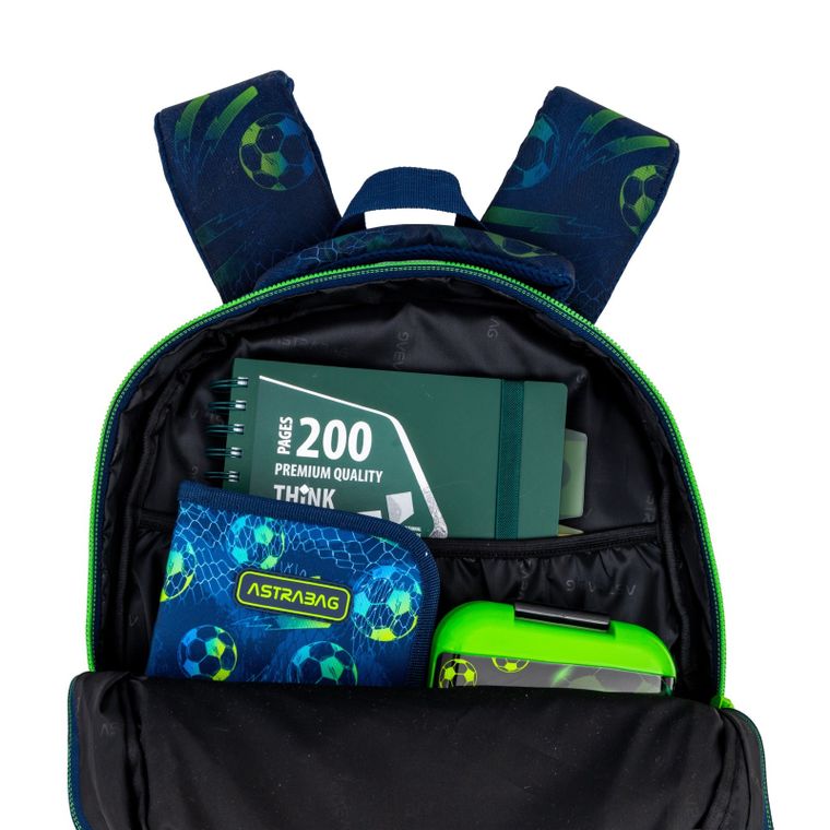 Astrabag, plecak szkolny, 3-komorowy, Football