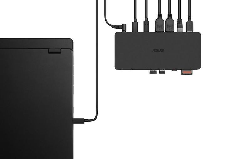 Asus, stacja dokująca, przewodowa, DC500 Triple 4K, Thunderbolt,4 Dock, 150W