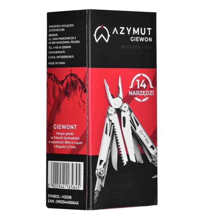 Azymut, Giewon, multitool, z kaburą do pasa