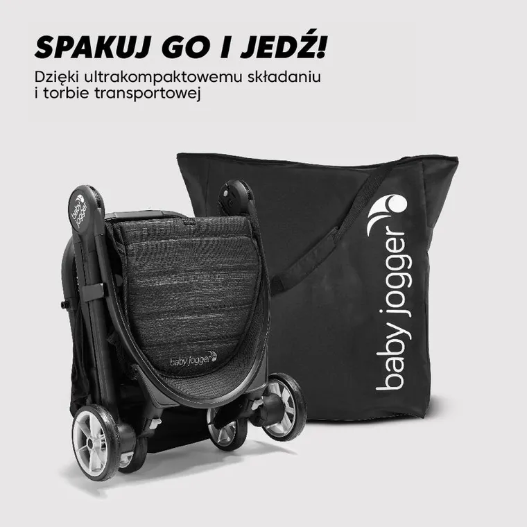 Baby Jogger, City Tour 2w1, wózek spacerowy z gondolą, pitch black
