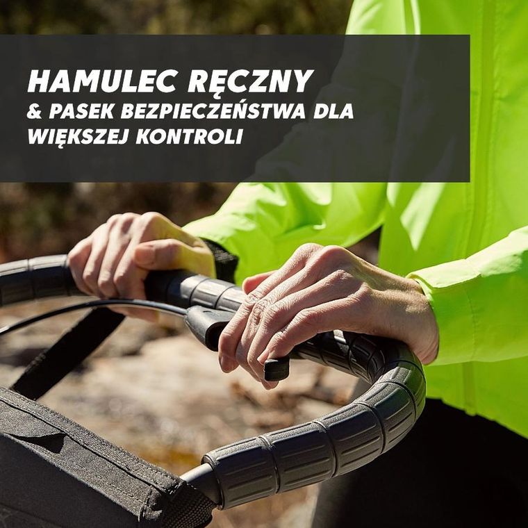 Baby Jogger, Summit X3 2w1, wózek spacerowy do joggingu z gondolą, midnight black