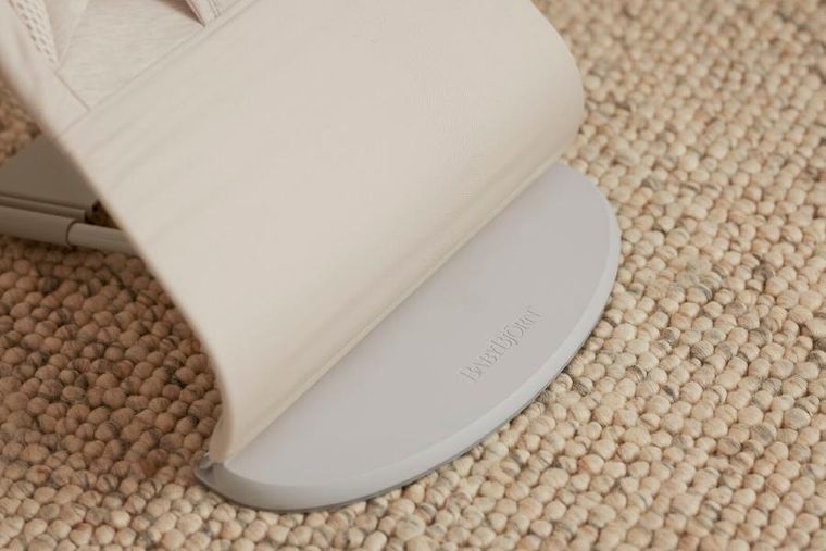 BabyBjörn, Balance Soft Woven, leżaczek + Googly Eyes, zabawka do leżaczka, jasny beż