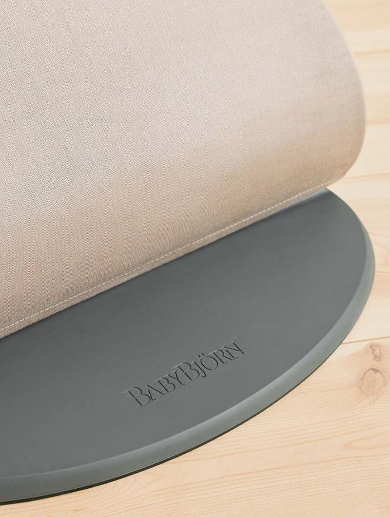 BabyBjörn, Bliss Woven, leżaczek, piaskowo-szary + zabawka Googly Eyes