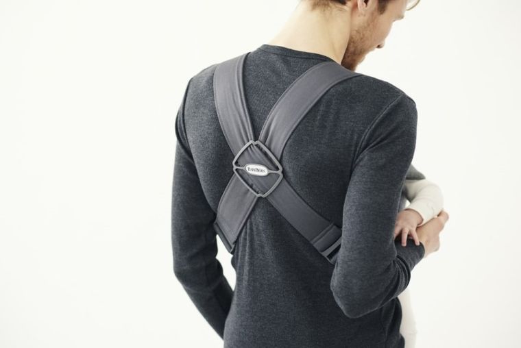 BabyBjörn, Mini 3D Jersey, nosidełko, ciemny szary