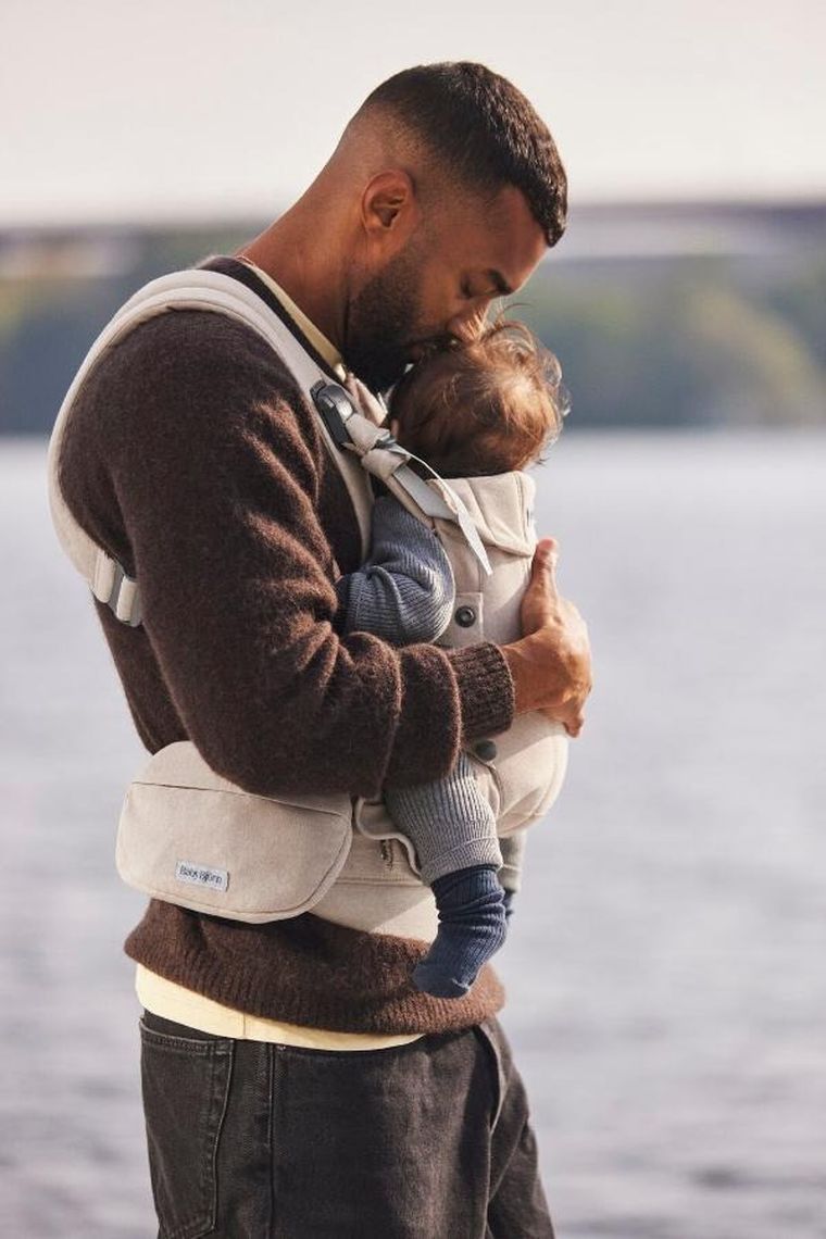 BabyBjörn, nerka, saszetka do nosidełka, woven, jasny beż