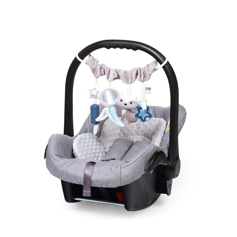 BabyOno, zabawka edukacyjna- zawieszka do wózka i fotelika RACCOON
