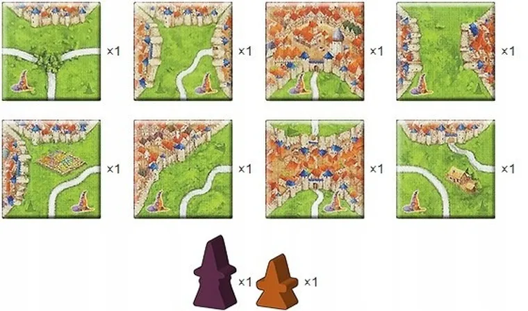 Bard, Carcassonne Big Box 6, gra strategiczna + 11 dodatków