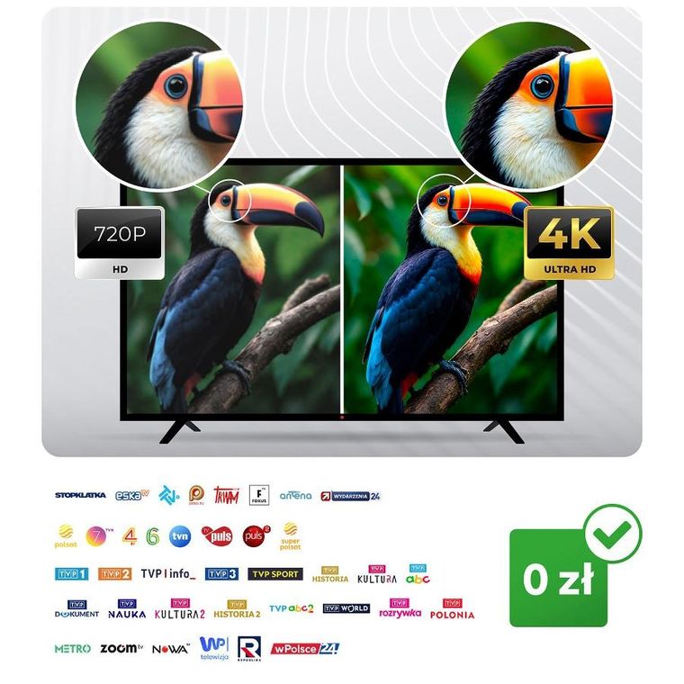 Berdsen, antena zewnętrzna kierunkowa TV, ultra HD 4K, BD-950