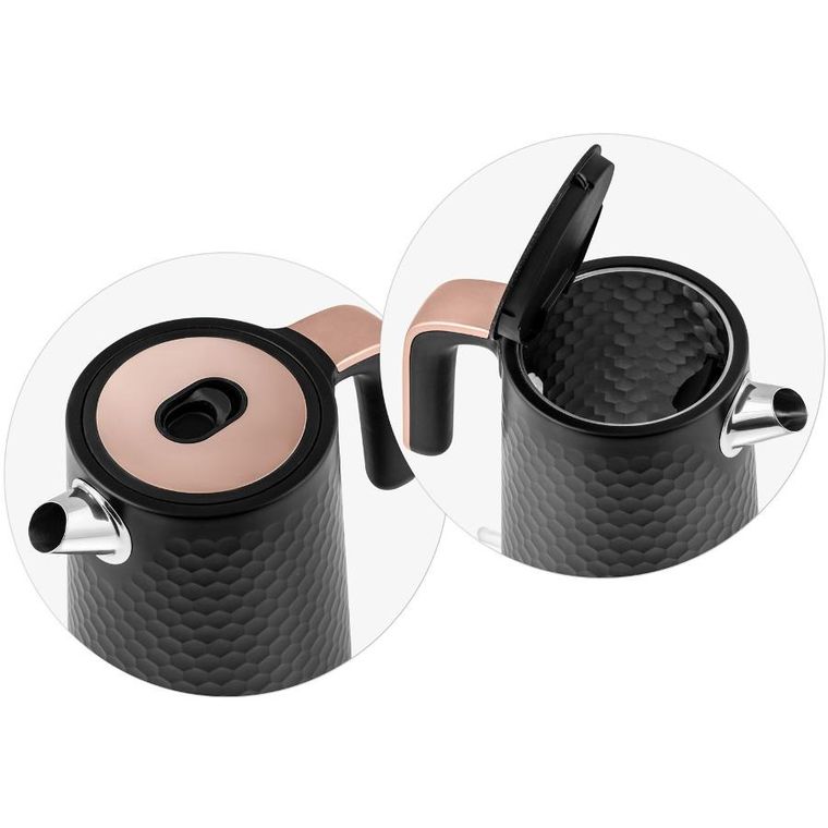 Berdsen, czajnik elektryczny, czarno-miedziany, 1,7l, BD-705