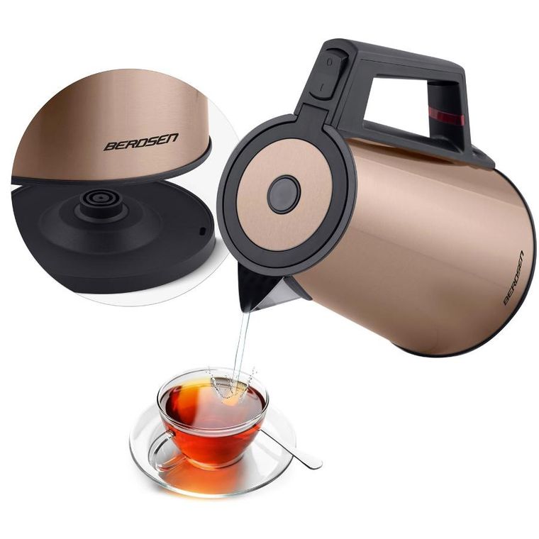 Berdsen, czajnik elektryczny, miedziany, 1,7l, BD-708