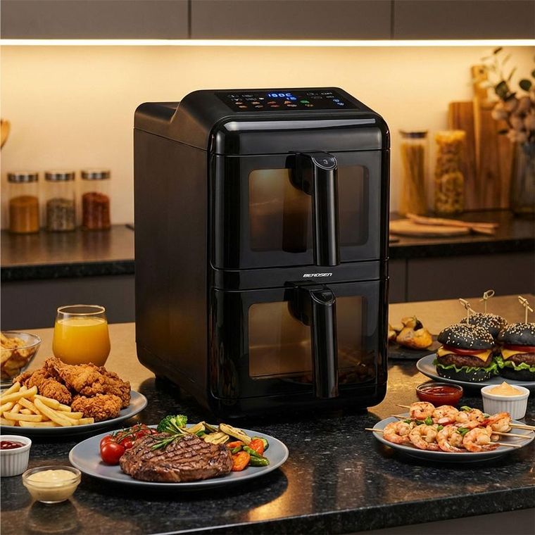 Berdsen, frytkownica beztłuszczowa, dwukomorowa, 11,6l