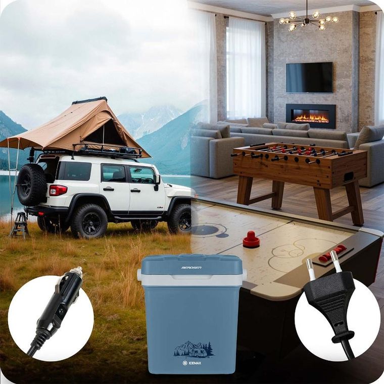 Berdsen, Icemax, lodówka turystyczna, tryb ECO, 26l, niebieska