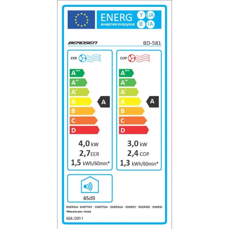 Berdsen, klimatyzator przenośny, 14000 BTU, BD-581