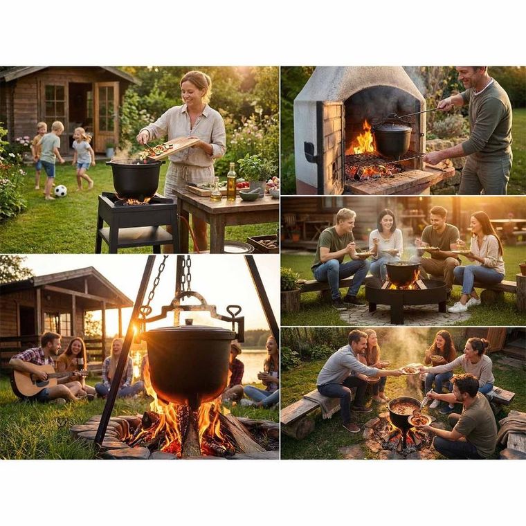 Berdsen, kociołek żeliwny, 11l