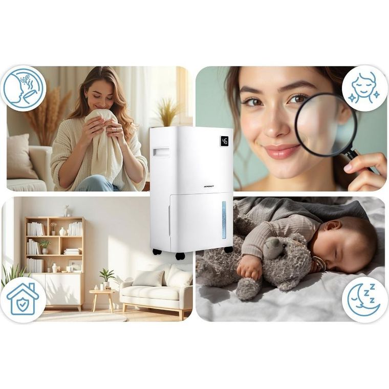 Berdsen, osuszacz powietrza kompresorowy, pochłaniacz wilgoci, biały, BD-534