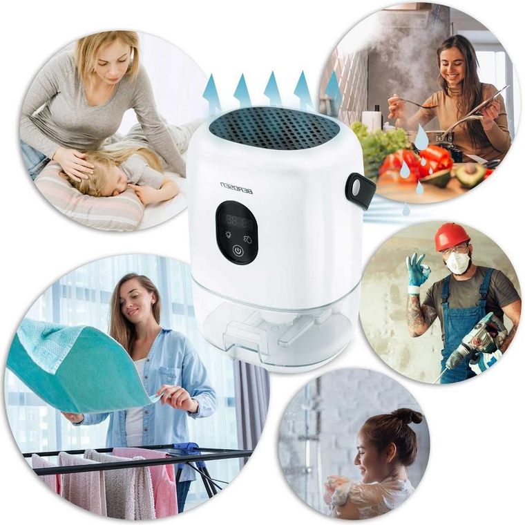 Berdsen, osuszacz powietrza, pochłaniacz wilgoci, biały