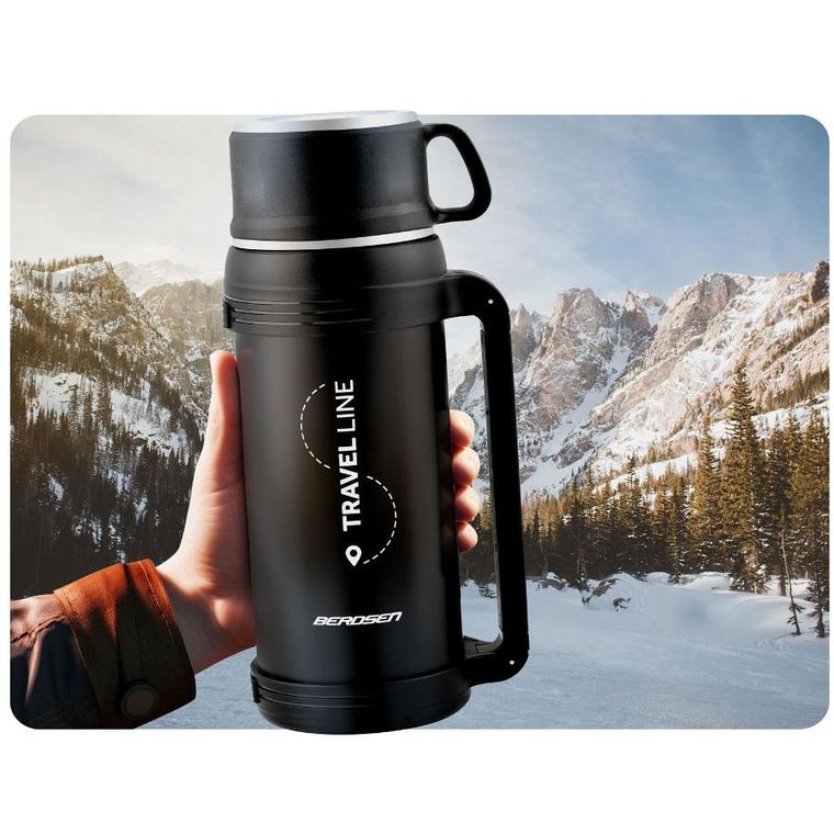 Berdsen, termos próżniowy, czarny, 1500 ml