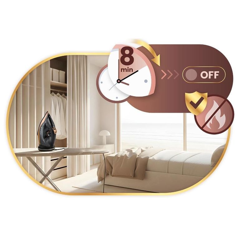 Berdsen, żelazko bezprzewodowe parowe, ceramiczna powłoka, 2600W, BD-333