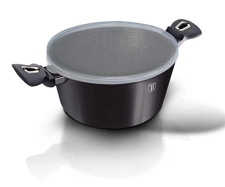 Berlinger Haus, Carbon Pro, zestaw: garnki z pokrywą + patelnie, 6 elementów