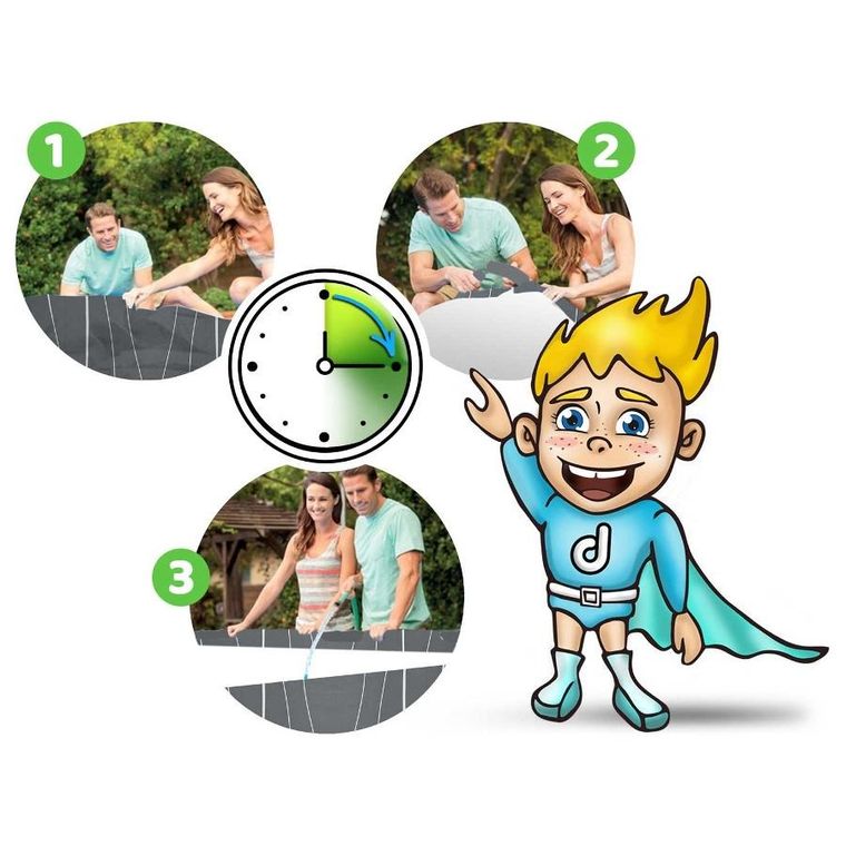 Bestway, basen ogrodowy, stelażowy, 457-107 cm, zestaw 13w1