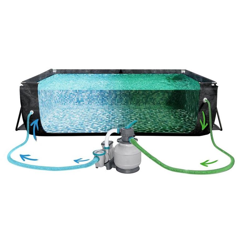 Bestway, basen stelażowy, ogrodowy 732-366-132 cm, zestaw 11w1