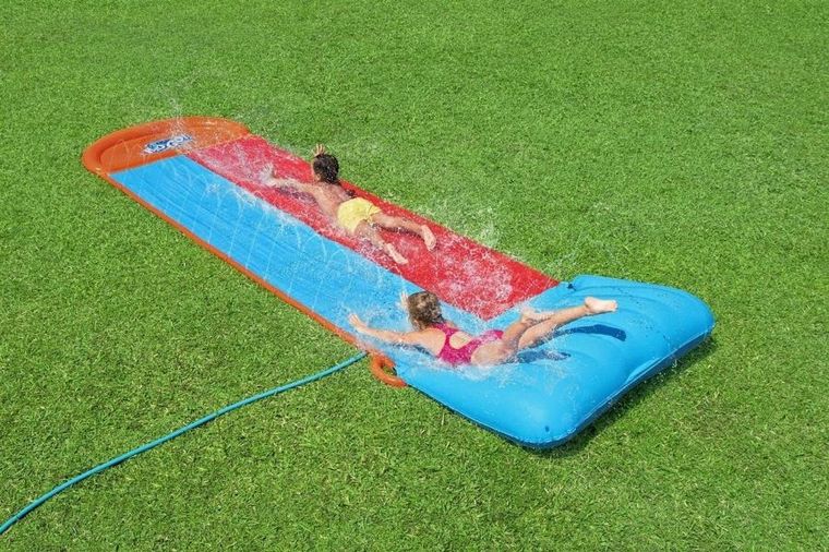 Bestway, H2oGo!, ślizgawka podwójna, tsunami z rampą, 4.88 m