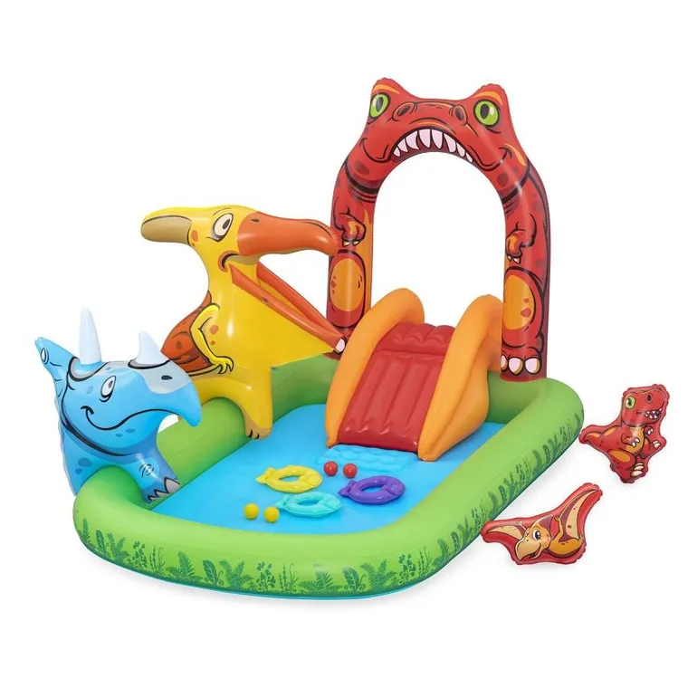 Bestway, plac zabaw, dmuchany, jurassic, 241-140-137 cm