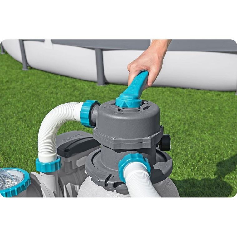 Bestway, pompa piaskowa, 6056 l/h + piasek, 25 kg, 58497