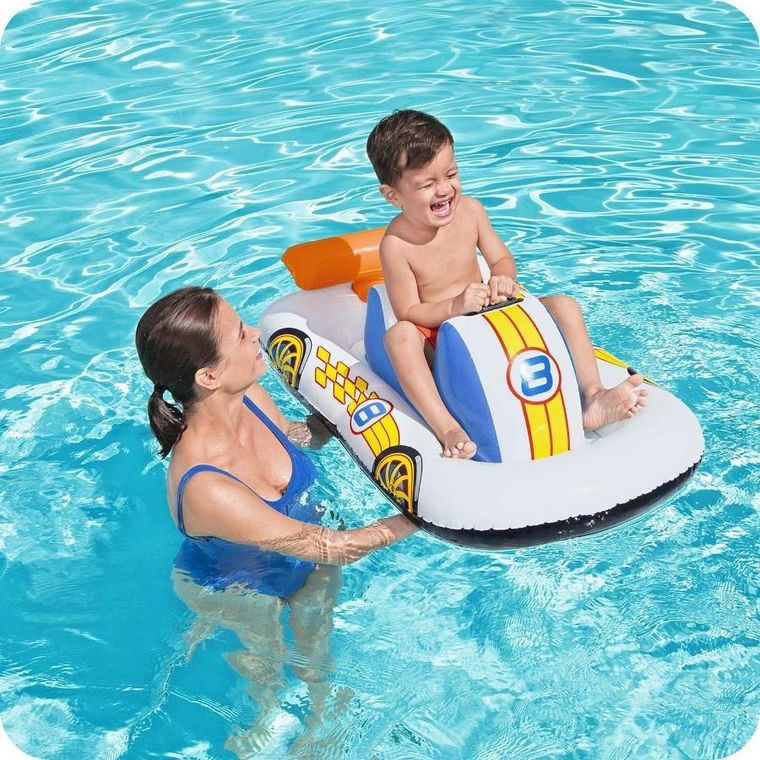 Bestway, pontonik dla dzieci, samochód wyścigowy