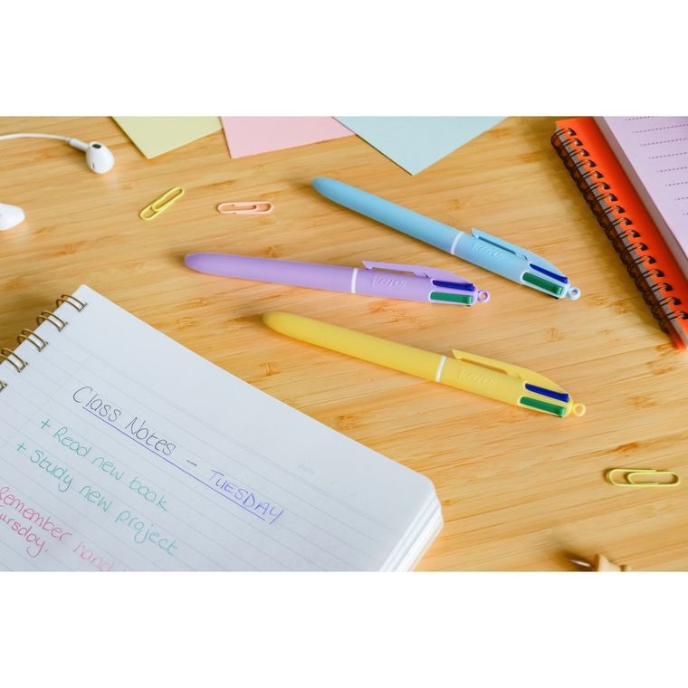 Bic, 4 Colours, Pastel, długopis, 1 szt.