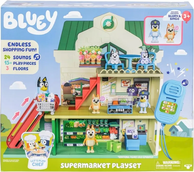 Bluey, Supermarket, interaktywny budynek z zestawem figurek