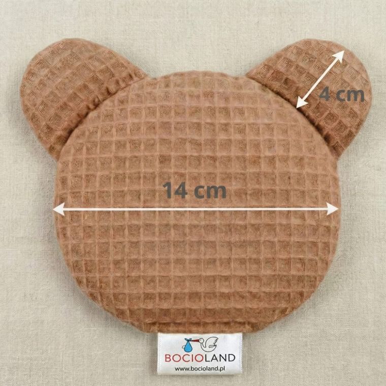 Bocioland, Miś, termofor z pestek wiśni z lawendą, wafel, brązowy