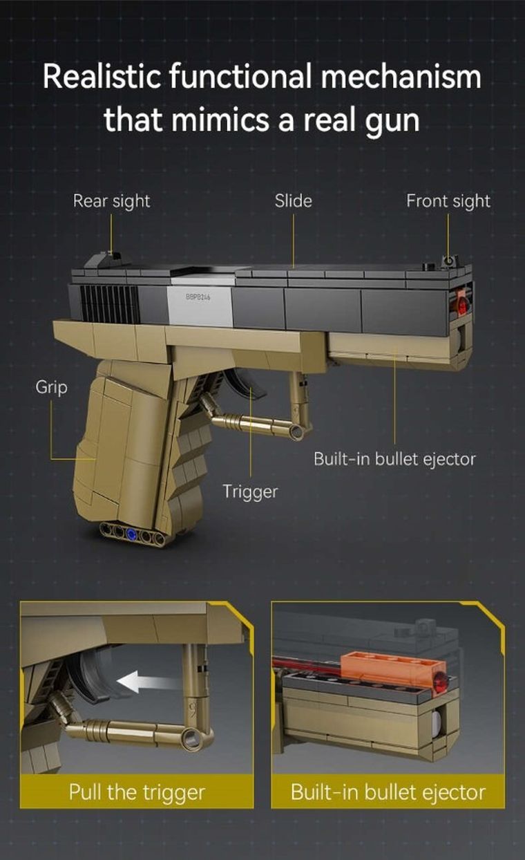 Cada, 17 Pistol, 5 naboi, 338 elementów