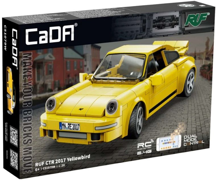Cada, RUF CTR, 2017, pojazd miejski, zdalnie sterowany, 1:20, 222 elementy