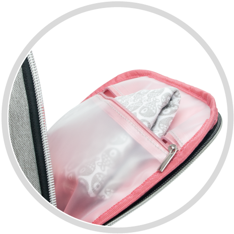 Canpol babies, plecak do wózka, czerwony